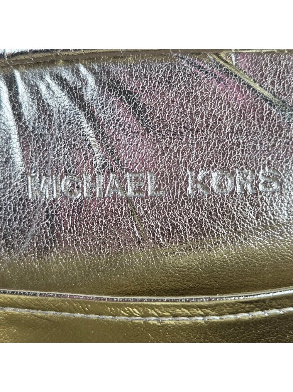 Michael Kors Black Patent Python Embossed Laptop Computer Case Double Zip Strap - Picture 10 of 14